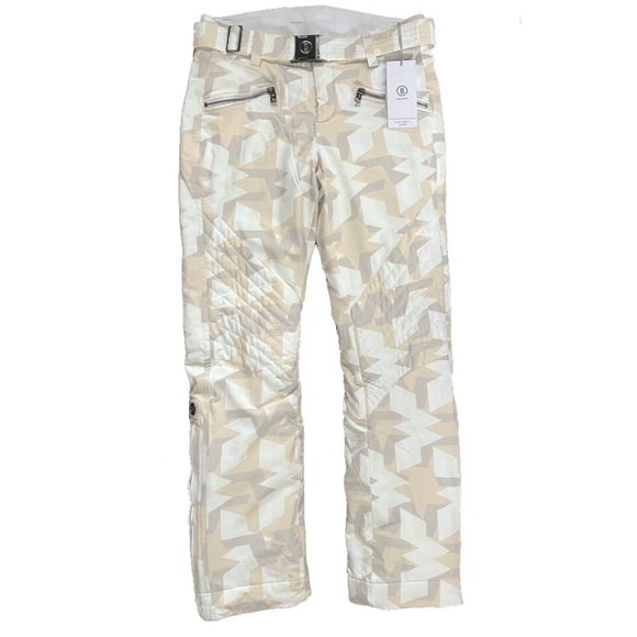 NEW $850 BOGNER Fraenzi Ski Pants!  US 8 e 38  White Tan Camo  20K Waterproof - Picture 3 of 9
